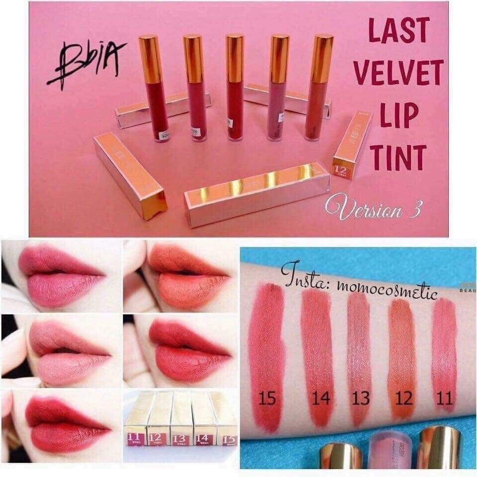 Son kem BBia Last Vel vet Đủ Màu