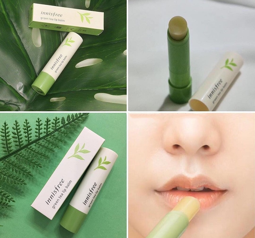 Son Dưỡng Từ Trà Xanh Innisfree Green Tea Lip Balm 3.6G.