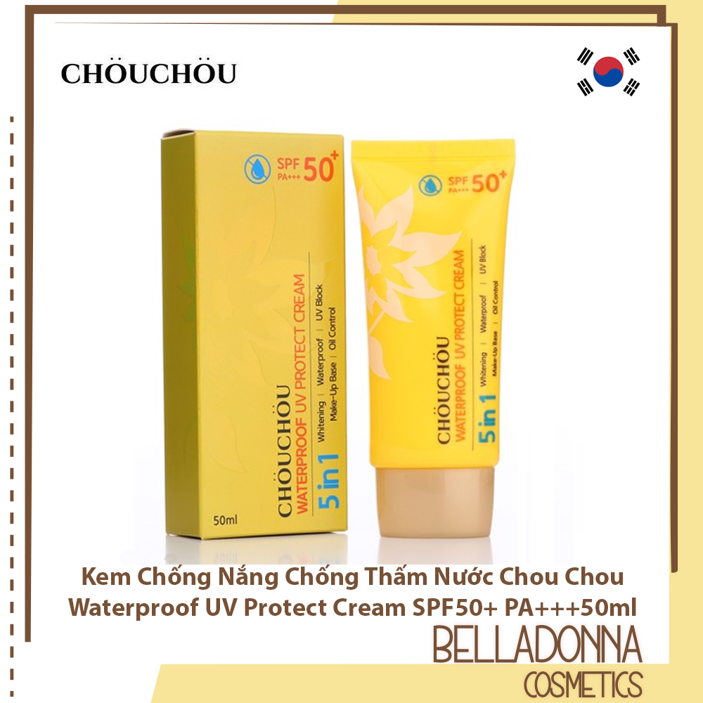 [HCM]Kem chống nắng Chou Chou Waterproof UV Protect Cream SPF50+ PA+++50ml
