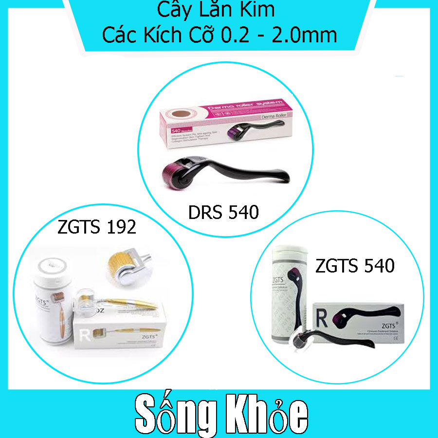 Cây Lăn Kim Mặt Derma Roller Drs Zgts 192 540 Kim