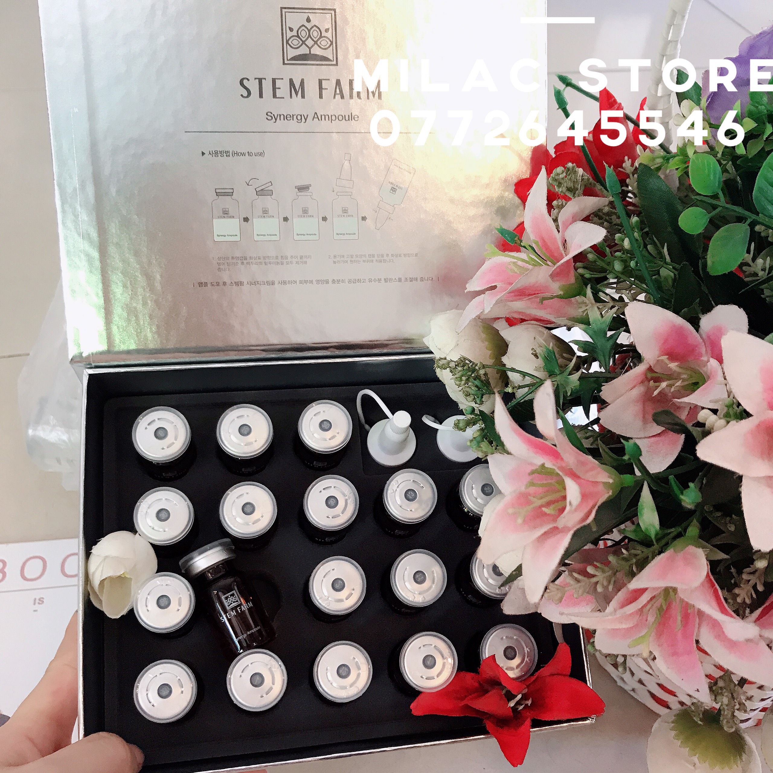 Bộ Tế Bào Gốc Nội Sinh Căng Bóng Tráng Gương Stem Farm