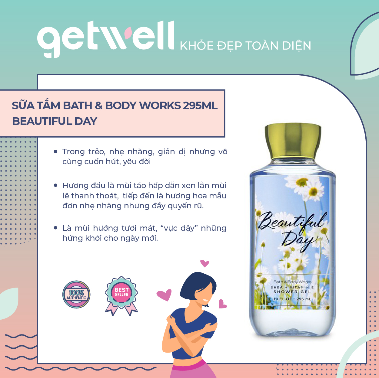 [HCM]Gel tắm Beautiful Day Bath & Body Works Shower Gel 295ml