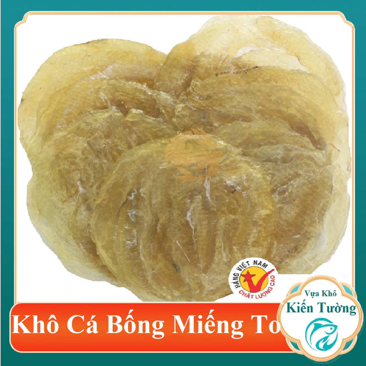 1 KG cá Bò khô - Khô cá Bò (cá bóng) ép miếng tròn hàng chất lượng- Vựa Khô Kiến Tường