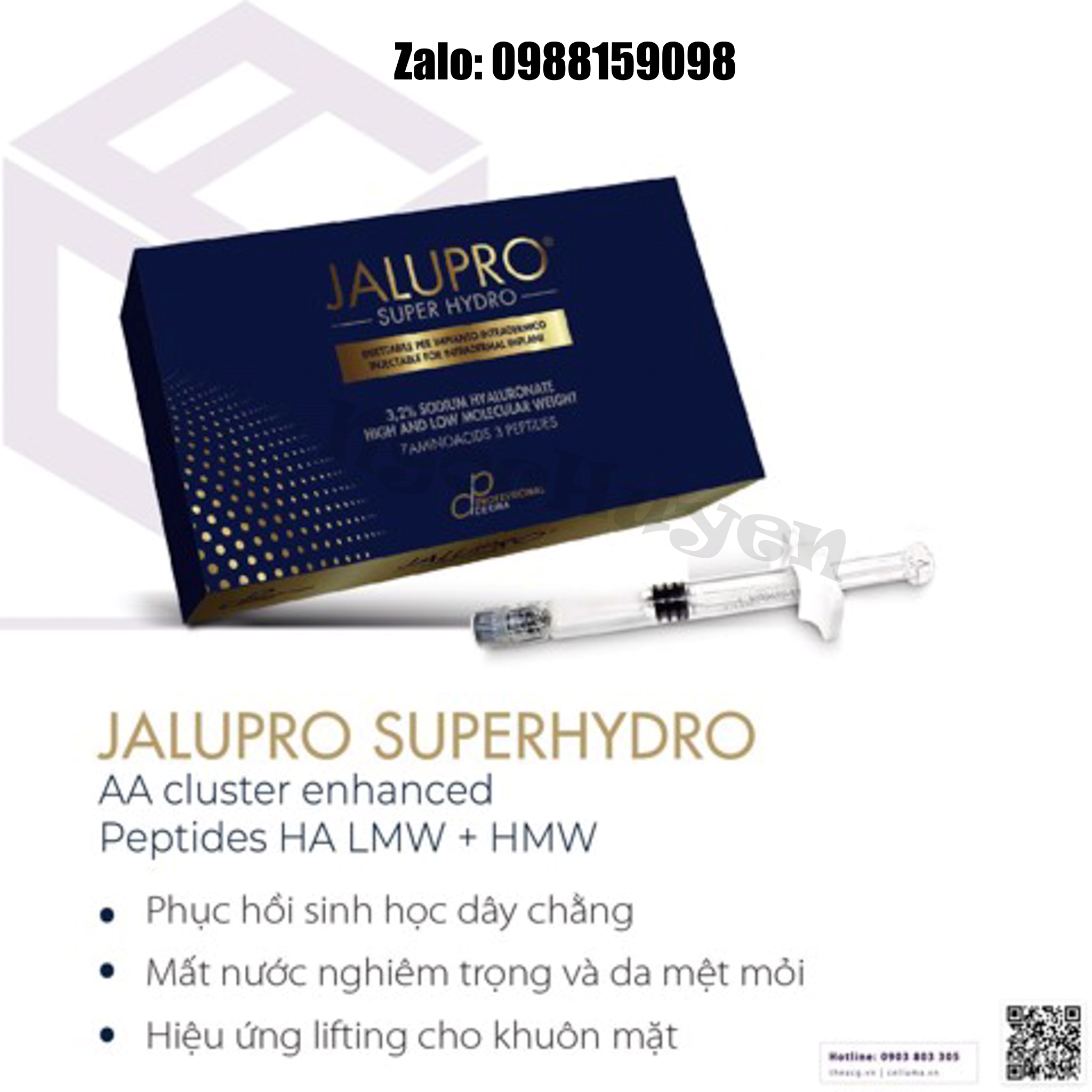 Tinh Chất JALUPRO Classic/HMW/Super Hydro - bản công ty có tem và bản xách tay không tem