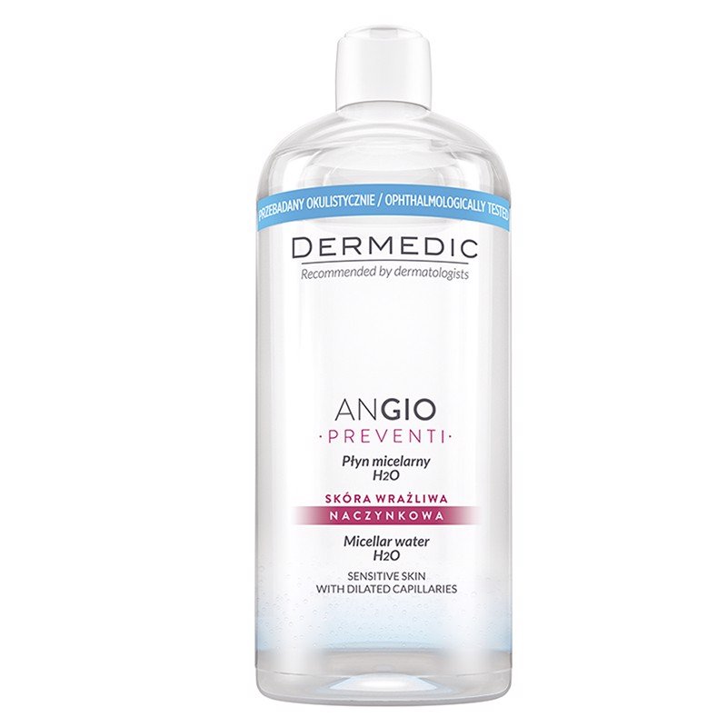 [Hcm]Nước Rửa Mặt Tẩy Trang Dành Cho Da Giãn Mạch Máu Angio Preventi Micellar Water - 500Ml