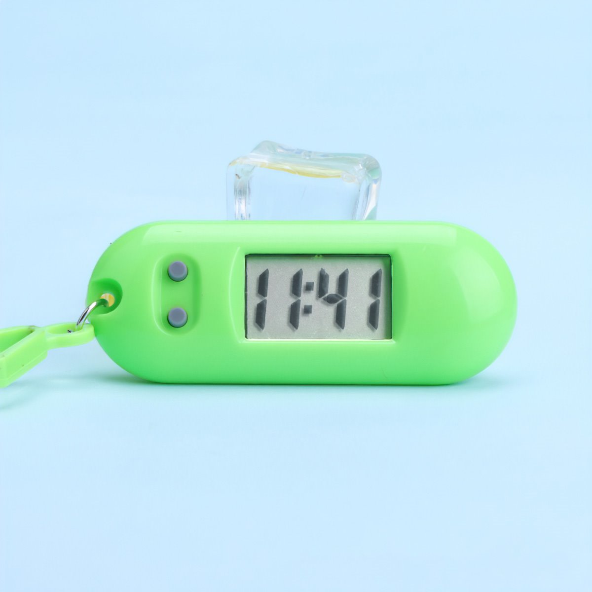 Đồng Hồ Điện Tử Mini Bằng ABS Có Nút Treo Ba Lô / Móc Khóa / Đồng Hồ Kỹ Thuật Số Dễ Mang Theo-NIEVE
