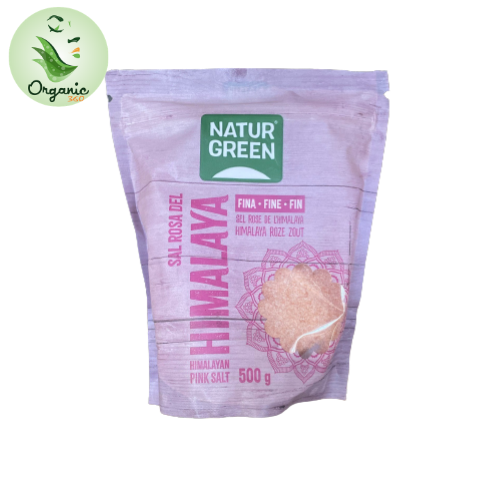 Muối hồng hạt mịn NaturGreen Himalaya 500g - Fine-grained pink Salt NaturGreen Himalaya