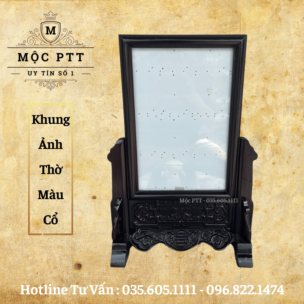 Khung Ảnh Thờ màu Cổ mẫu Đơn Giản kích thước ảnh 18 x 24  20 x 25  20 x 30  25 x 35 Cm