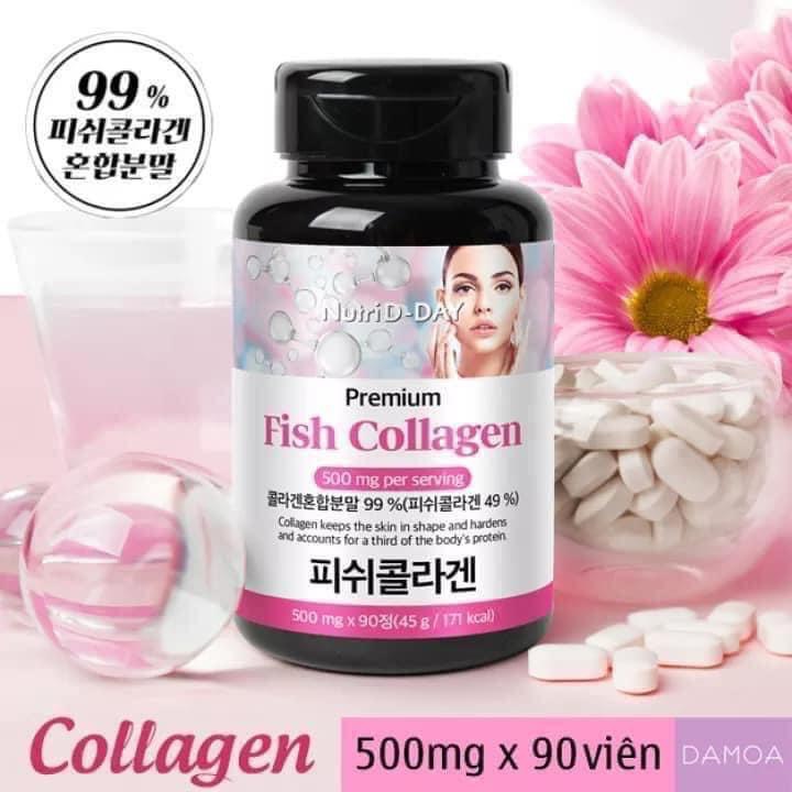 [Hcm]Viên Uống Premium Fish Collagen 99% Đẹp Da - Chống Lão Hóa Nutri D - Day Thực Phẩm Chức Năng Hàn Quốc (Liệu Trình 3 Tháng)