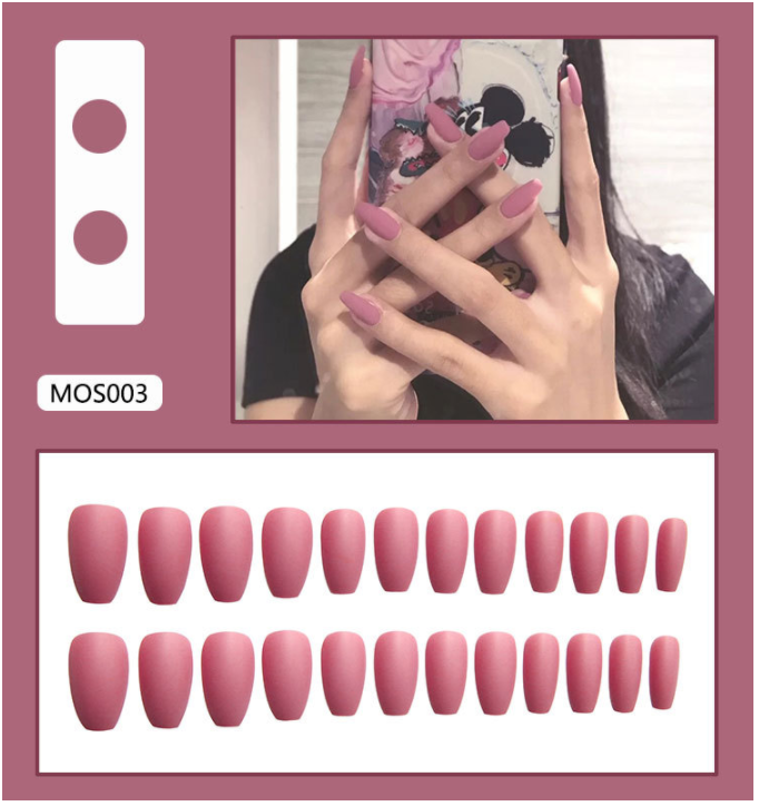 Bộ 24 móng tay giả làm nail đẹp MOS