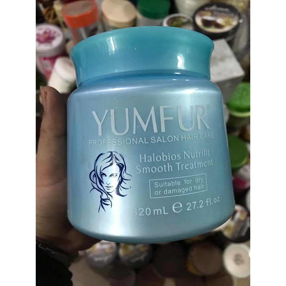 Kem ủ hấp tóc mềm thơm YUMFUR 820ml