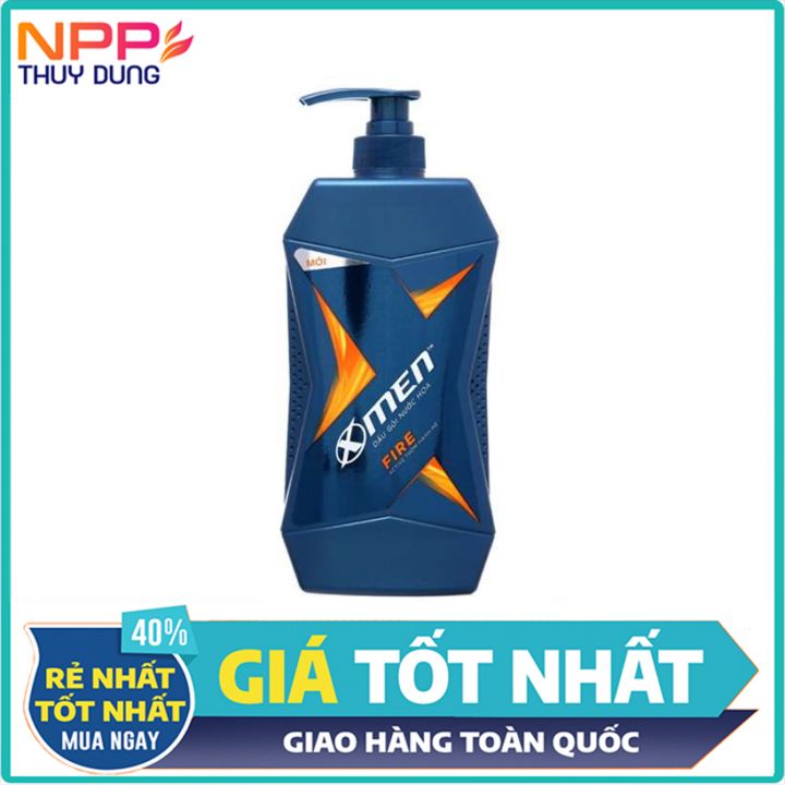 Dầu gội Nước Hoa X Men Fire 650g hương thơm nam tính đầy nội lực