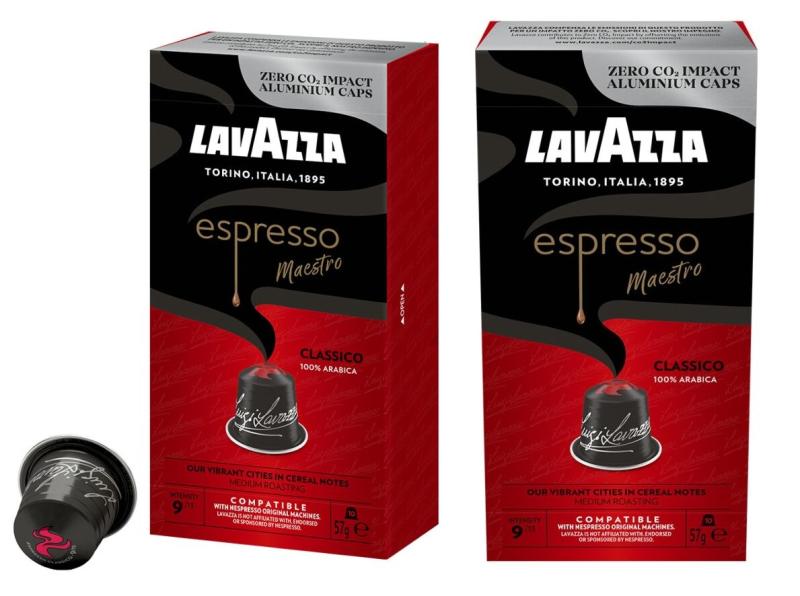 Cà phê Viên nén Vỏ nhôm Nespresso Lavazza Espresso - hộp 10 viên Made in Italy Germany France