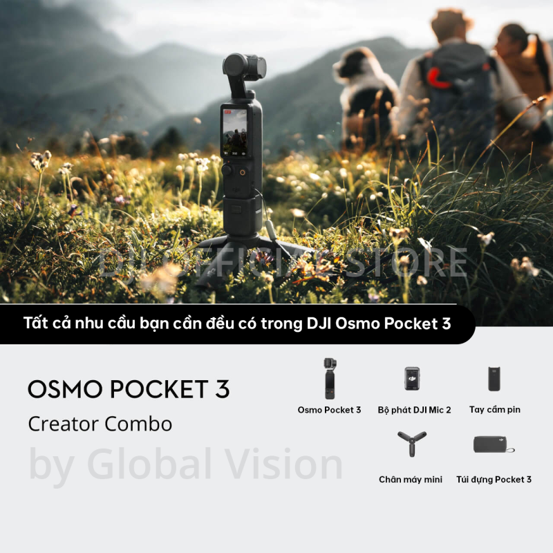 DJI Osmo Pocket 3 Camera cầm tay bỏ túi nhỏ gọn quay video vlog sắc nét 4K 120fps (DJI OP 3)