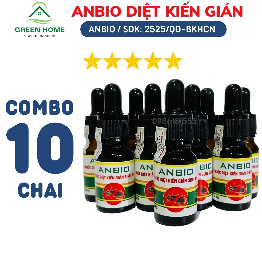COMBO 10 Chai Thuốc Diệt Kiến Diệt Gián Sinh Học ANBIO Chính Hãng Chiết Xuất Thiên Nhiên Từ Mật Mía 