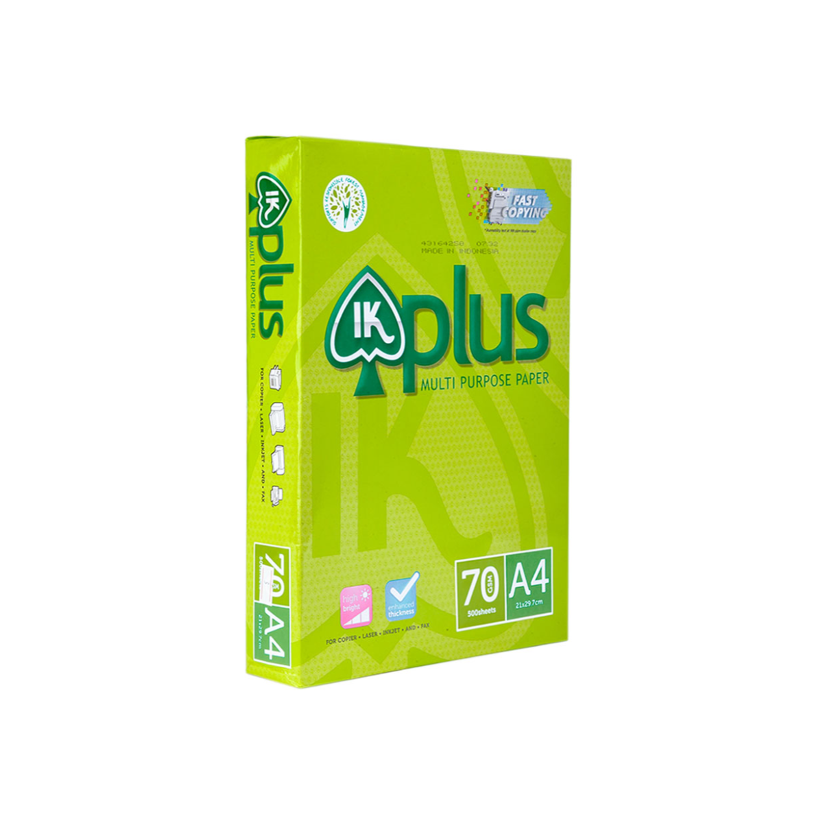 Giấy In IK Plus Khổ A4 Định Lượng 70gsm Ream 500 Tờ