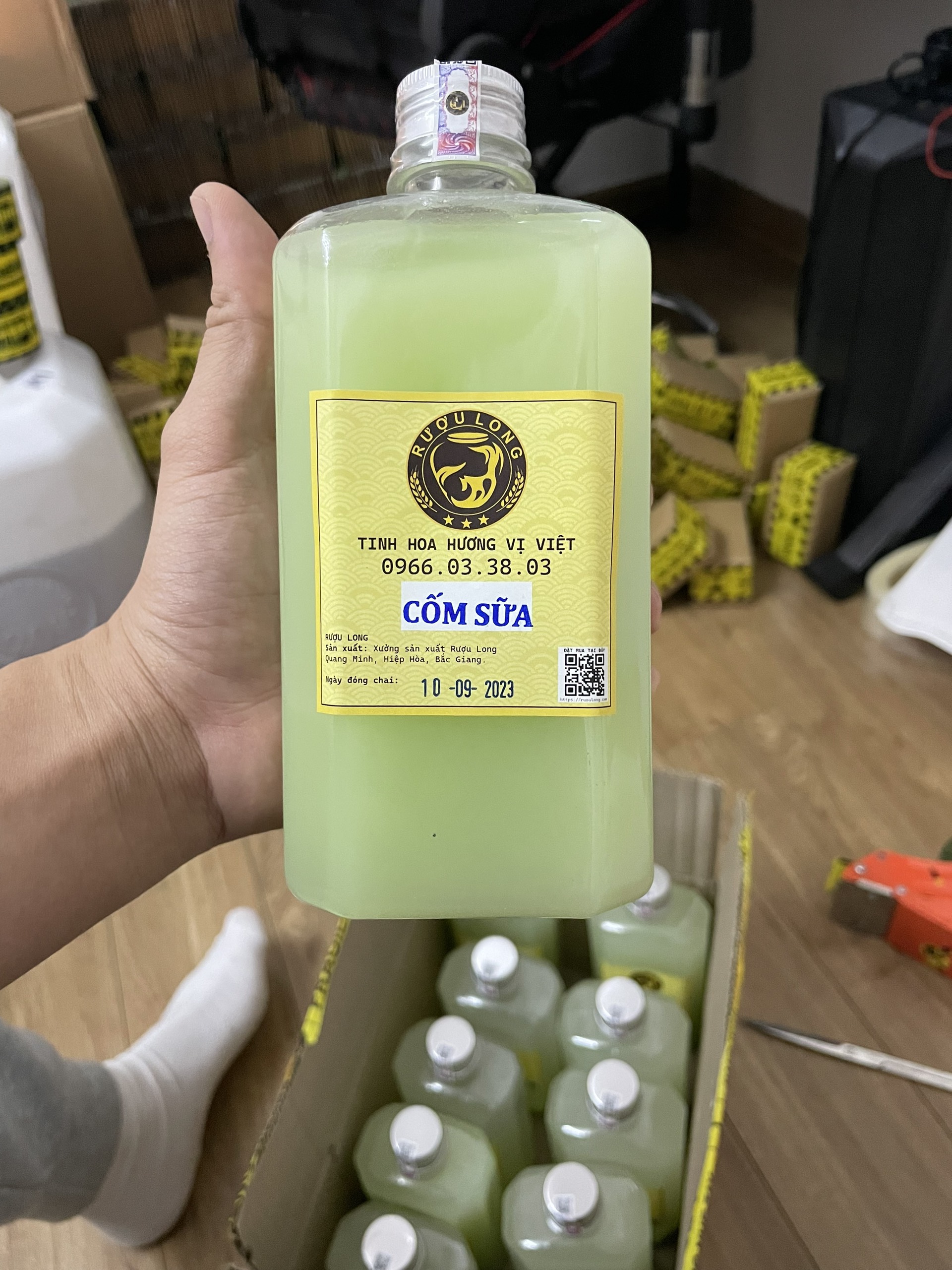 Rượu Cốm Sữa Riệu Cốm Vắt