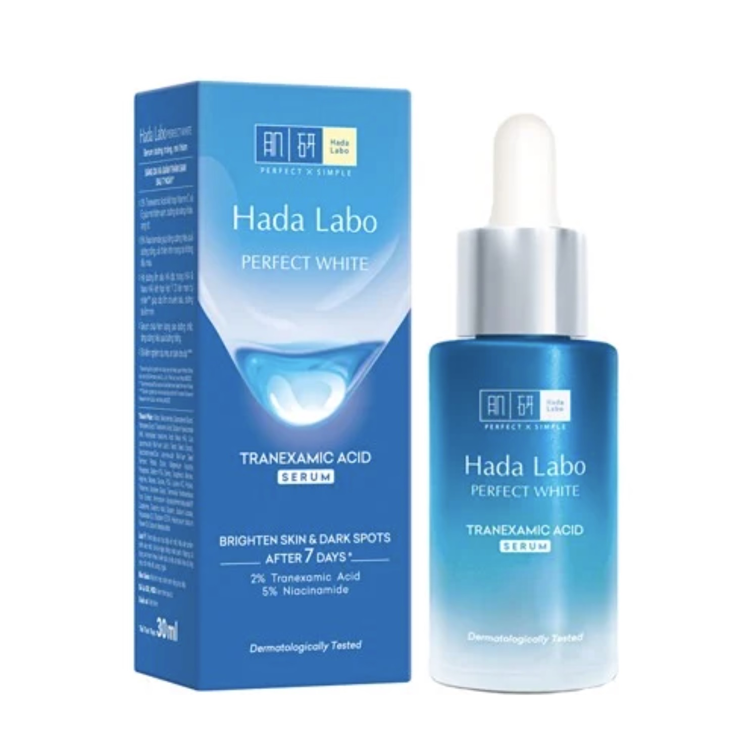 [HCM]Tinh chất dưỡng trắng Hada Labo PERFECT WHITE 30g ( xanh)