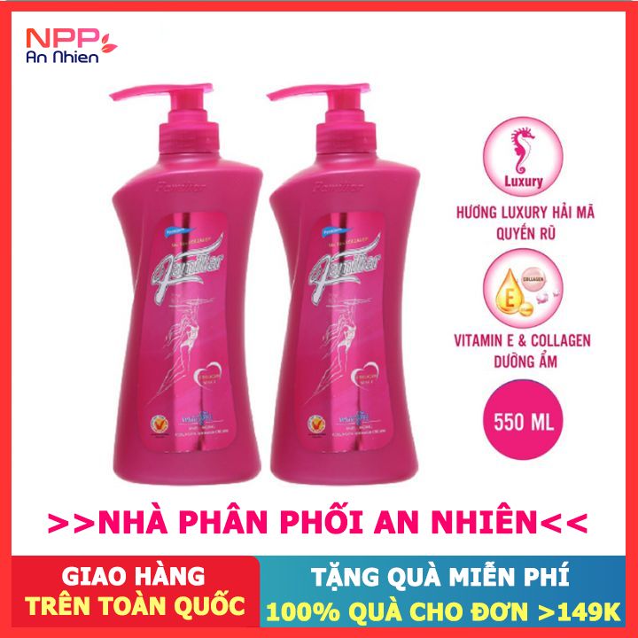 Combo 2 Sữa Tắm Collagen Familiar Hồng 550Ml - Npp An Nhiên