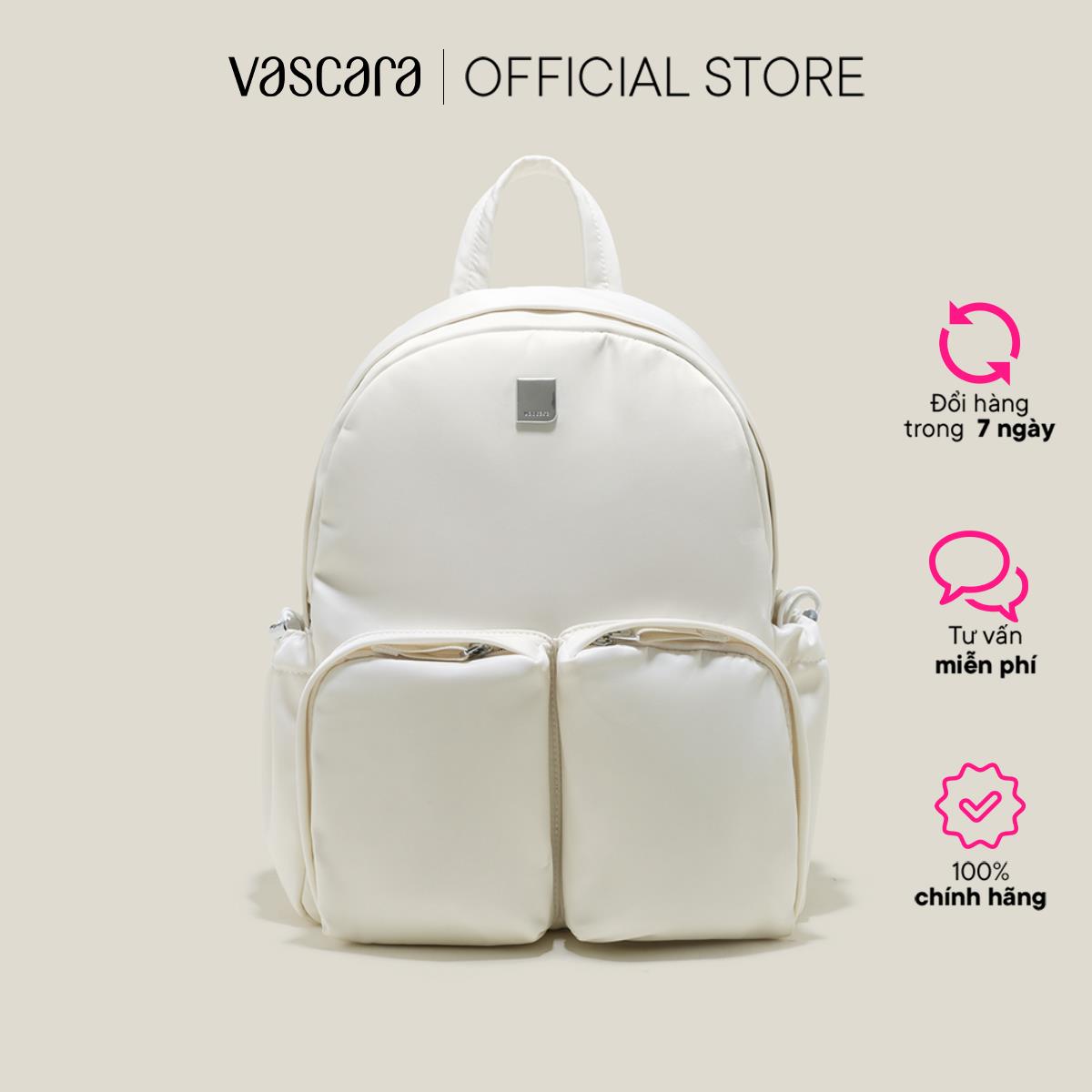 [Voucher 10%] Vascara Balo Casual Nhấn Túi Phụ - BAC 0198