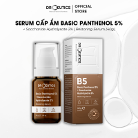 DrCeutics Serum Phiên Bản Nâng Cấp Basic Panthenol 5% & Saccharide Hydrolysate 2% -  Hỗ Trợ Cấp Ẩm Làm Dịu Da 40g