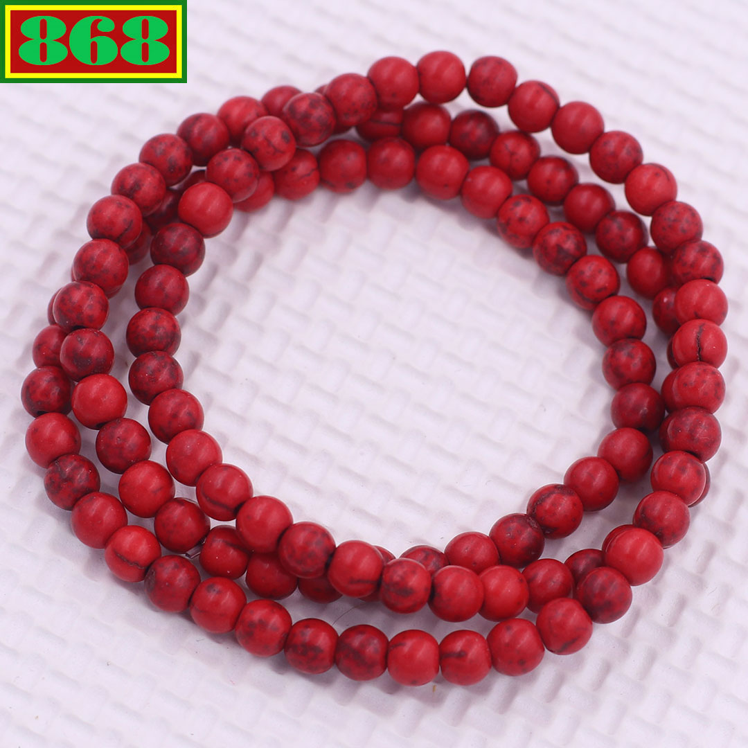 Vòng chuỗi hạt 108 hạt san hô đỏ sọc - hạt 6 ly 8 ly 10 ly vòng chuỗi niệm Phật vòng chuỗi đeo tay