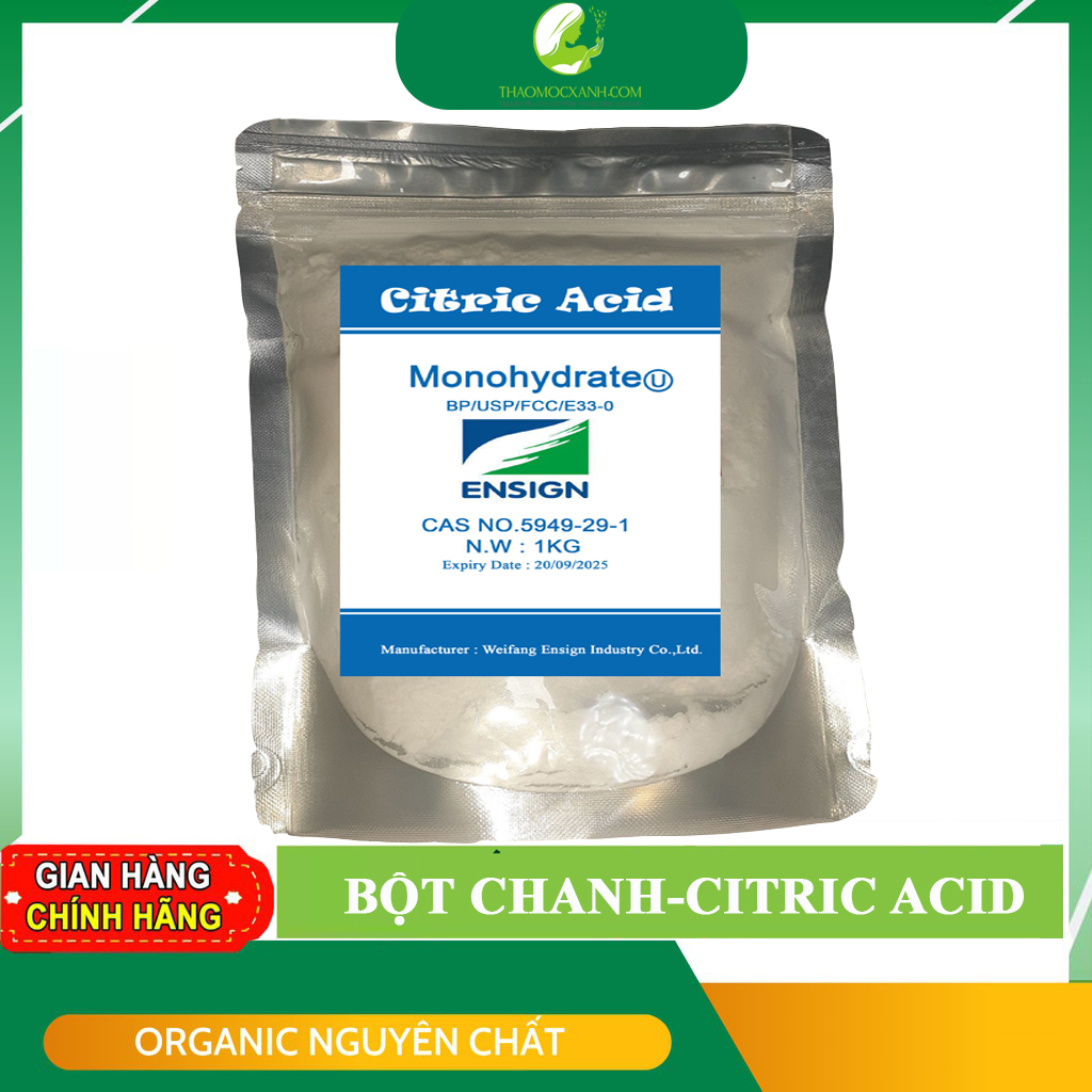 1kg Axit Chanh Acid Chanh acid Citric Axít Citric bột tạo chua bột chanh chất điều chỉnh PH