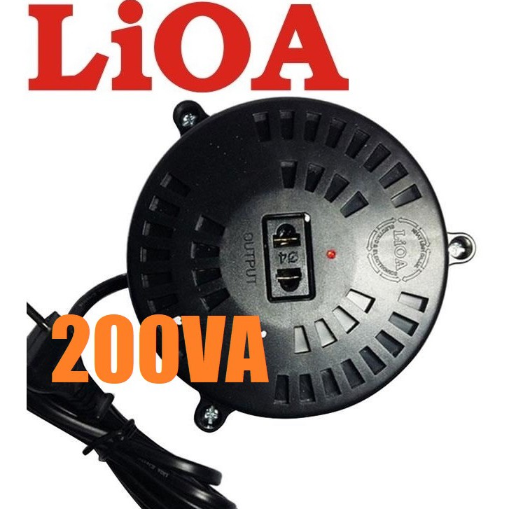 Biến áp 200VA LIOA DN002 đổi nguồn vào 220V ra 110V