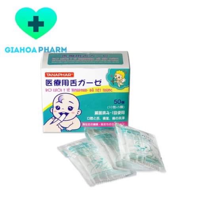 [Hcm]Gạc Rơ Lưỡi Tanaphar - Hộp 50 Cái