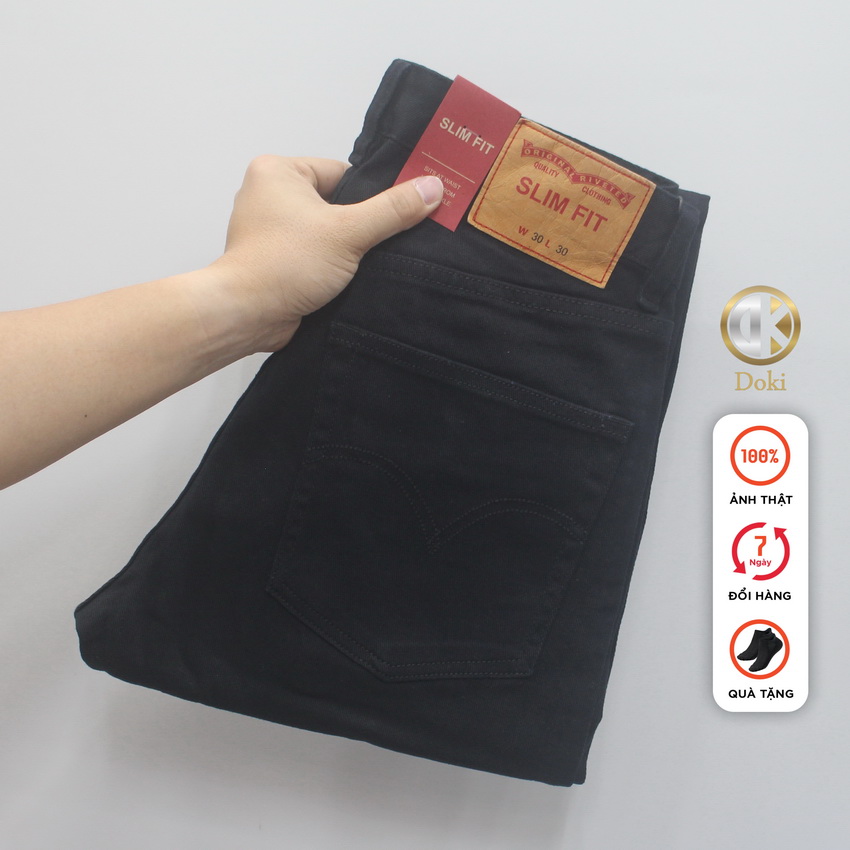 Quần Kaki Nam Màu Kem DKA-03 Quần Kaki Jean nam dáng ôm đứng Chất vải co giãn thoáng mát Sang trọng 