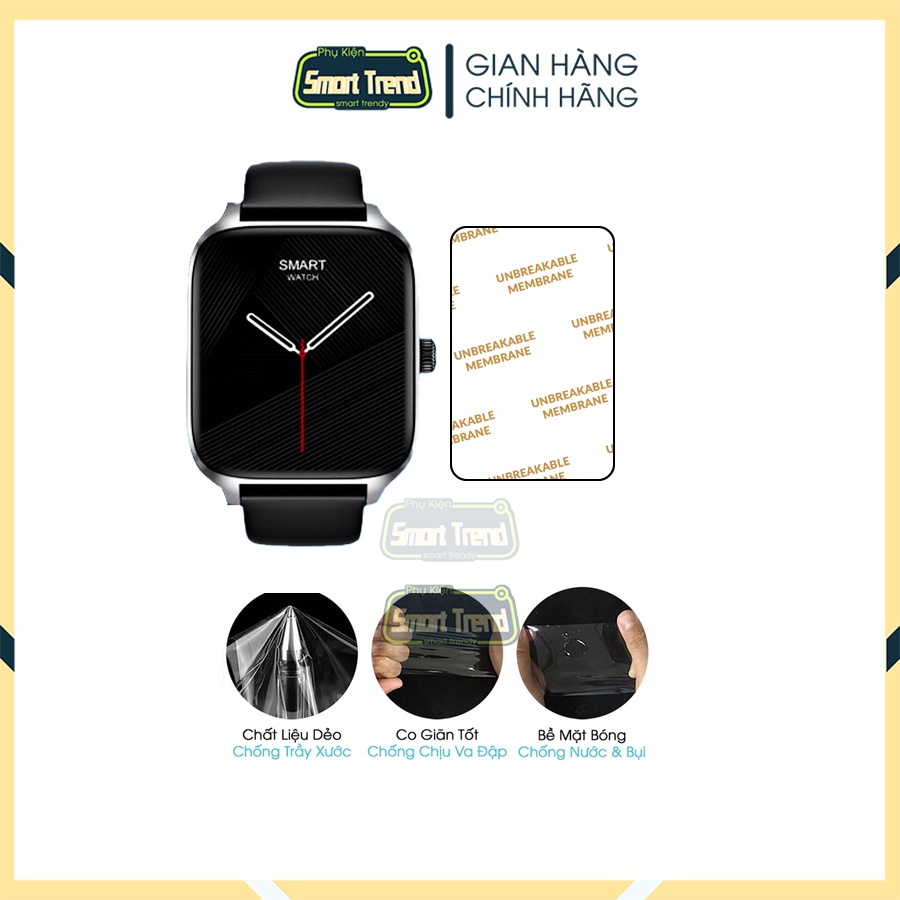 Combo 2 Miếng dán PPF Bảo Vệ Đồng Hồ Đồng Hồ Thông Minh Zwatch Z6 Z8 44mm Cường Lực Dẻo 4 lớp