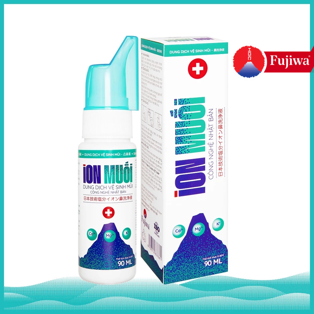 Xịt Mũi Ion Muối Fujisalt Chai 70ml Hương Bạc Hà The Mát hoặc Hương Biển - Dung Dịch Vệ Sinh Mũi Ion Muối Làm Sạch Sâu