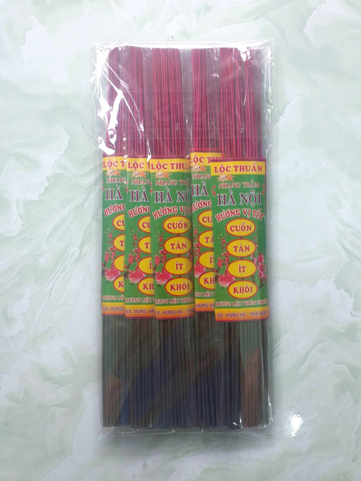 [10tép] Nhang Trầm HÀ NỘI Cuốn Tàn - ÍT KHÓI NHANG TRẦM BẮC HIỆU LỘC THUẤN 40CM