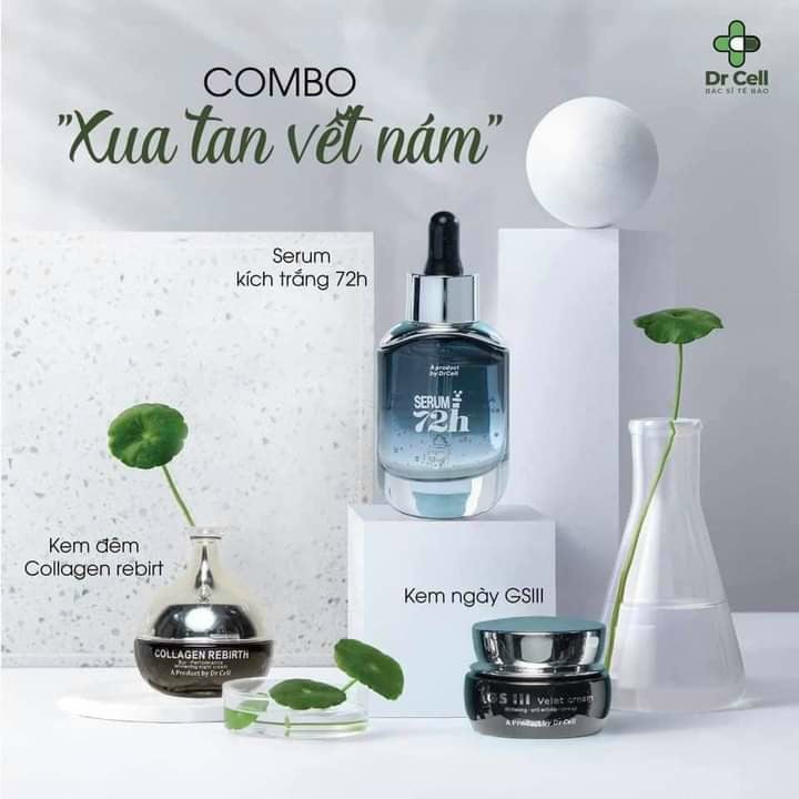 Giảm 5% Combo Trắng Da Và Căng Bóng Da Dịu Nhẹ.[Chính Hãng]