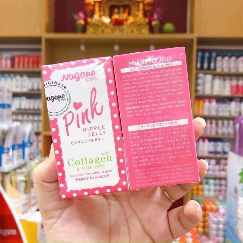 [Hcm]Kem Làm Hồng Nhũ Hoa Được Chiết Xuất Từ Collagen Và Thảo Dược Thiên Nhiên Nagano Pink Thái Lan Chính Hãng - 8336