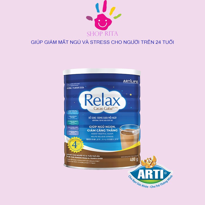 [Hcm]Sữa Relax Gaba Cacao 400G - Dành Cho Người Mất Ngủ Stress - Npp Chính Hãng