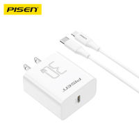 Bộ Sạc Nhanh Pisen Quick 20W/30W Màu Trắng Tương Thích iPhone 7/8/9/10/11/12/13/14 Pro Max - 15/16/17 Pro Max  - TS-C135/C29 - Pisen Việt Nam - Bảo Hành 24 Tháng