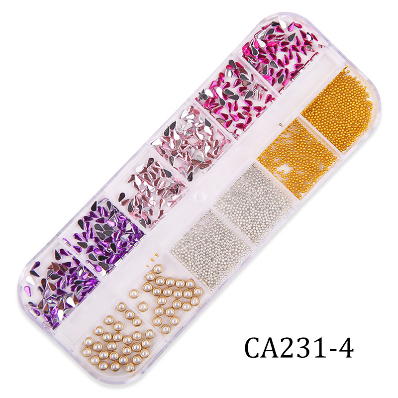 [HCM]ANYAR-12 Lưới Phong cách Hỗn hợp Nghệ thuật Làm móng Vỏ Sao Mặt Trăng Thiết kế Hình bầu dục Kim loại Đinh tán Đinh tán Khung Chuỗi 3D Tự làm Phụ kiện Trang trí Quyến rũ