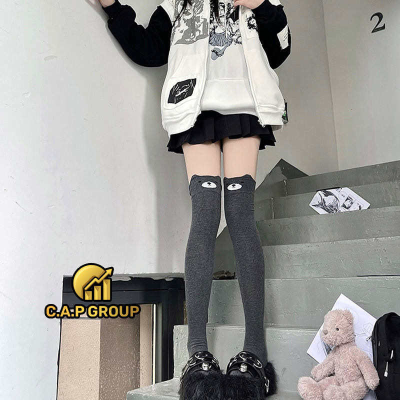 Tất vớ qua đầu gối hình con Mèo cho nữ kiểu nữ sinh Nhật Bản cổ cao style Hàn Quốc cosplay học
