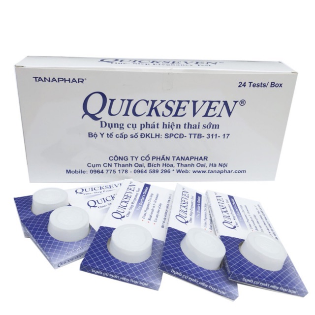 Que thử thai Quickstrip hộp 24 que sản phẩm cam kết đúng như mô tả chất lượng đảm bảo an toàn sức khỏe người dùng