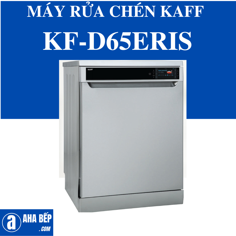 Máy rửa chén KAFF KF-D65ERIS - 15 bộ, màu bạc, kích thước 598x850x598mm