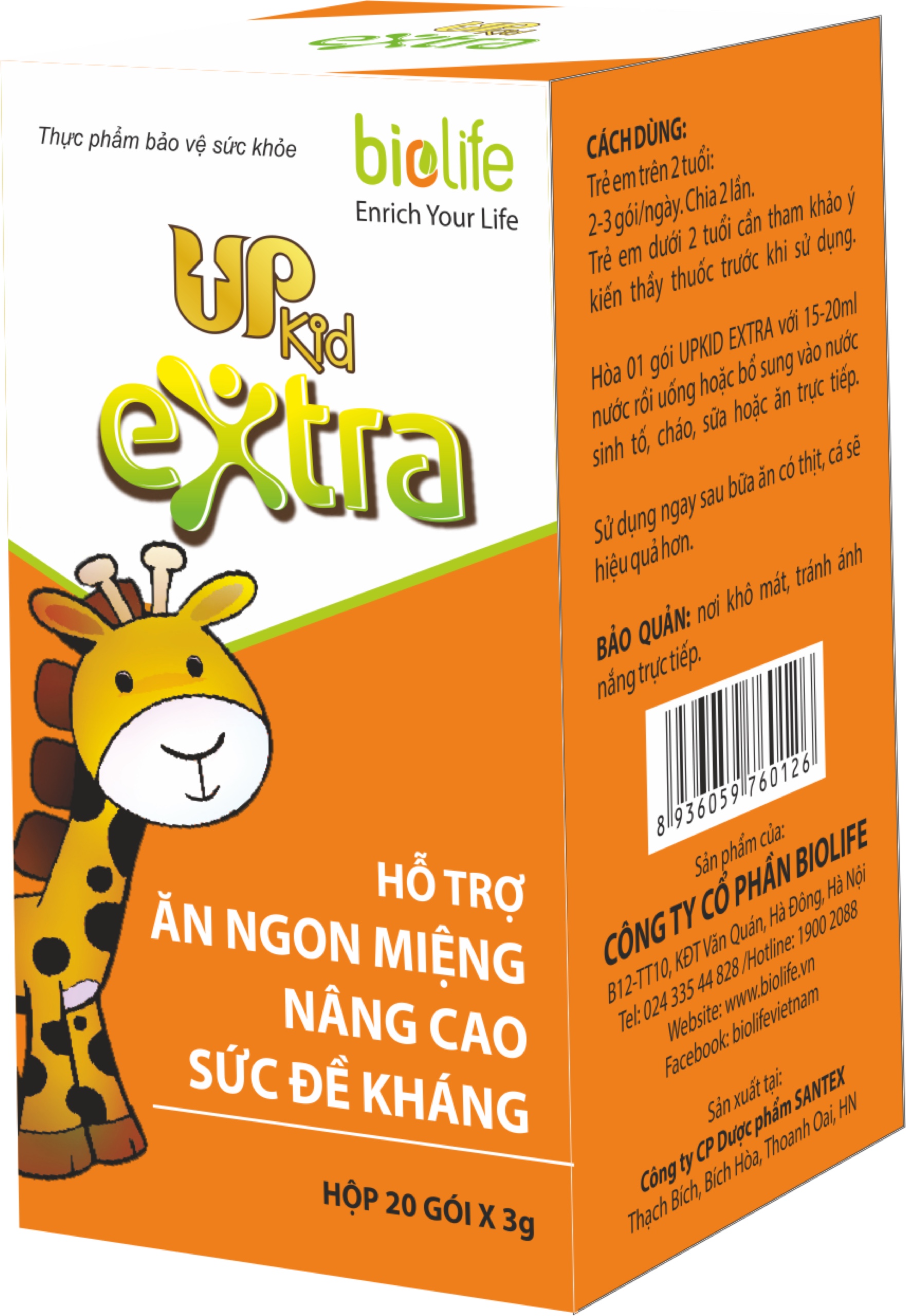 Upkid Extra - Hỗ trợ Hết Biếng Ăn Tăng Đề Kháng