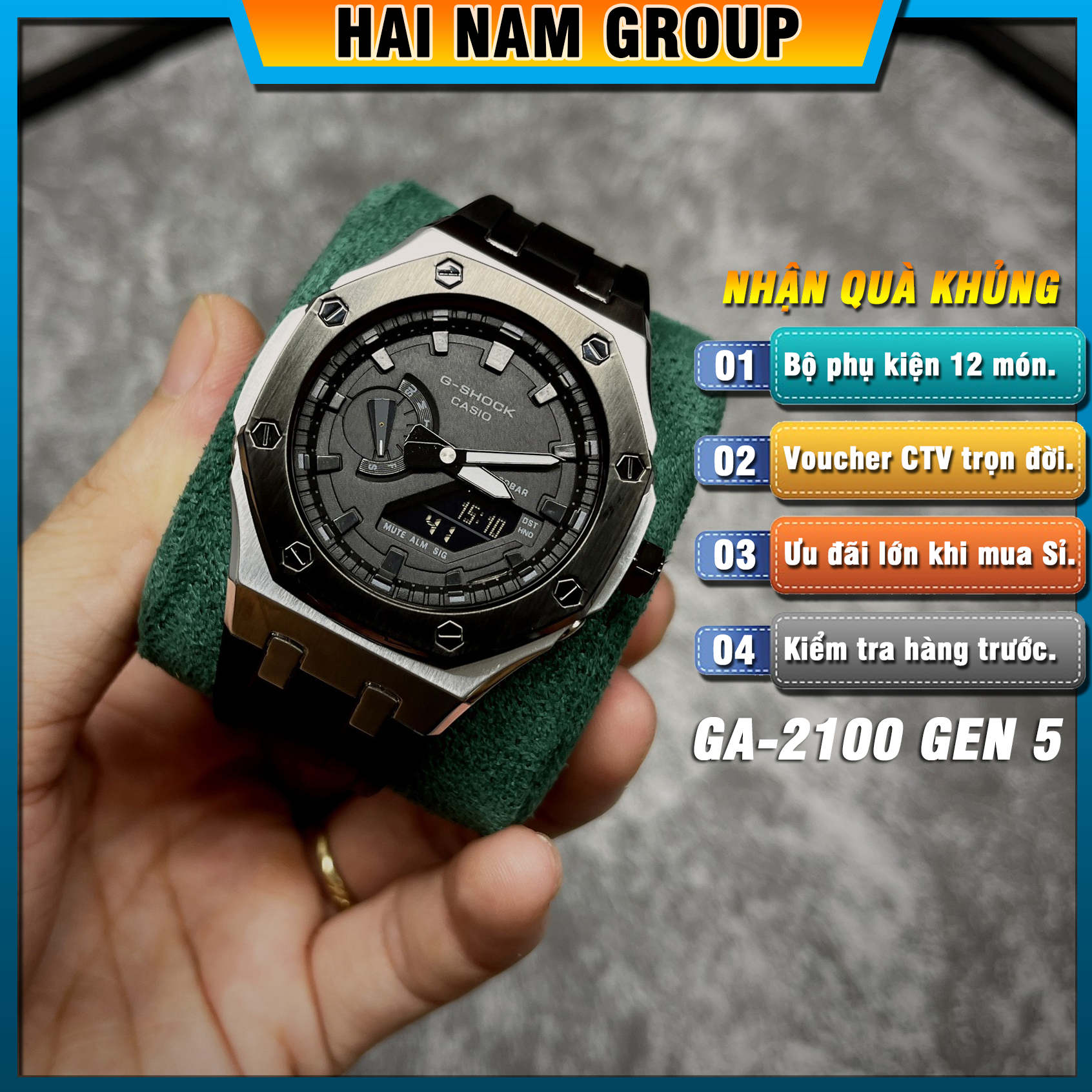 Đồng hồ nam G-SHOCK GA 2100 Custom AP Gen 5 | GA-2100 HNG501