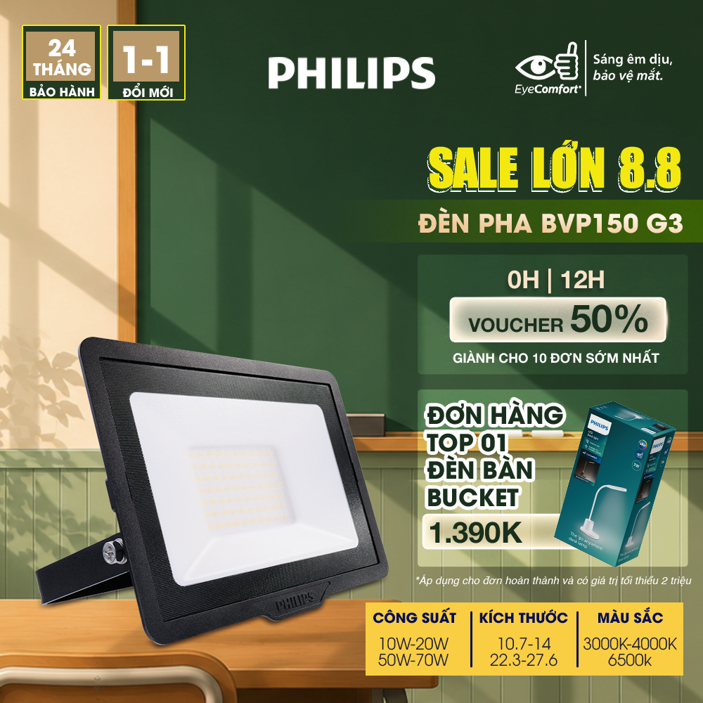 Đèn pha PHILIPS BVP150 G3 - Công Suất 10W 20W 50W 70W