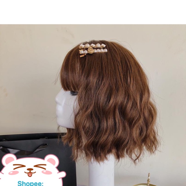 Toc giả tơ đẹp/ Tóc giả nguyên đầu xù ngắn