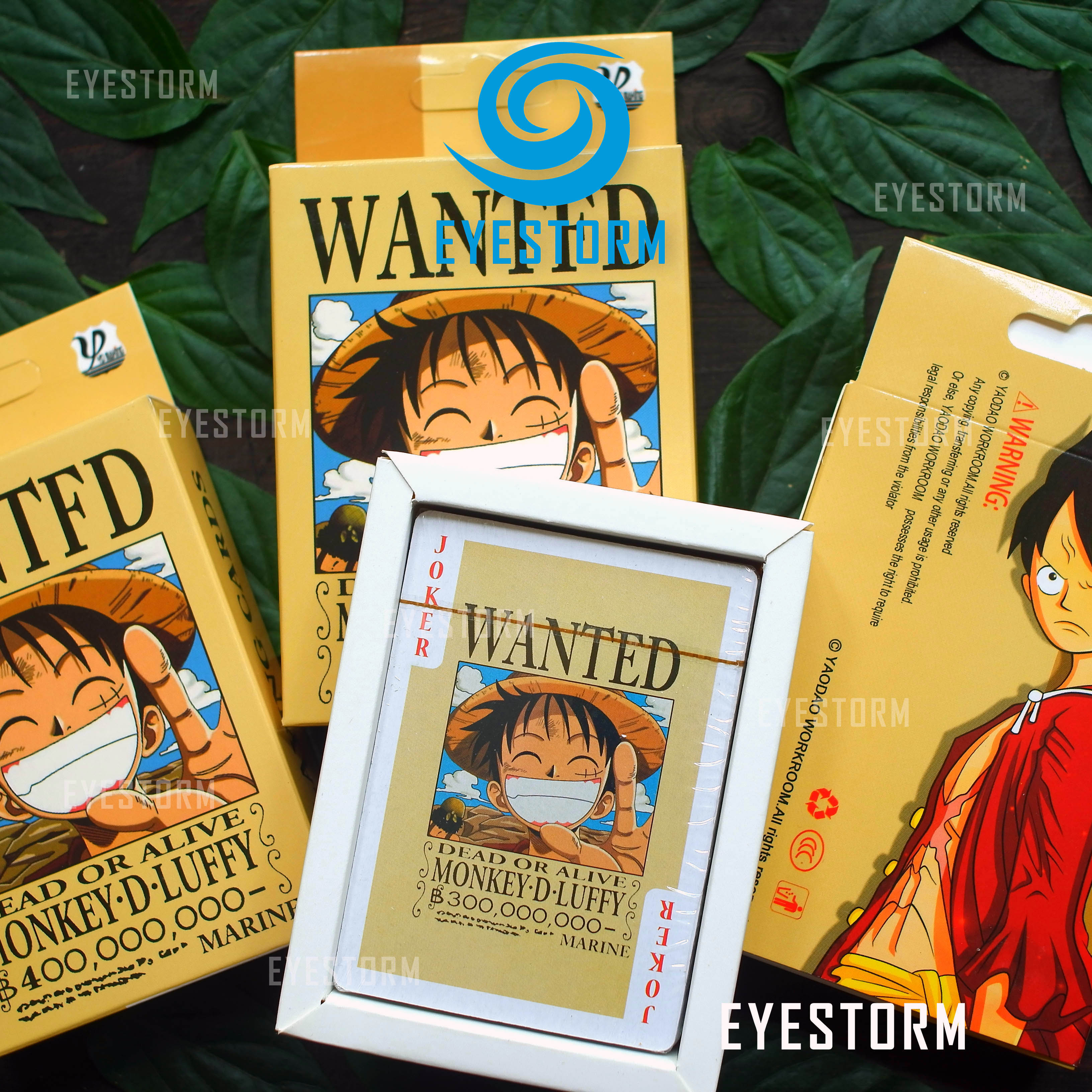 Bộ bài tây anime One Piece - Đảo Hải Tặc - Wanted 02 manga - Poker YW - 54 lá