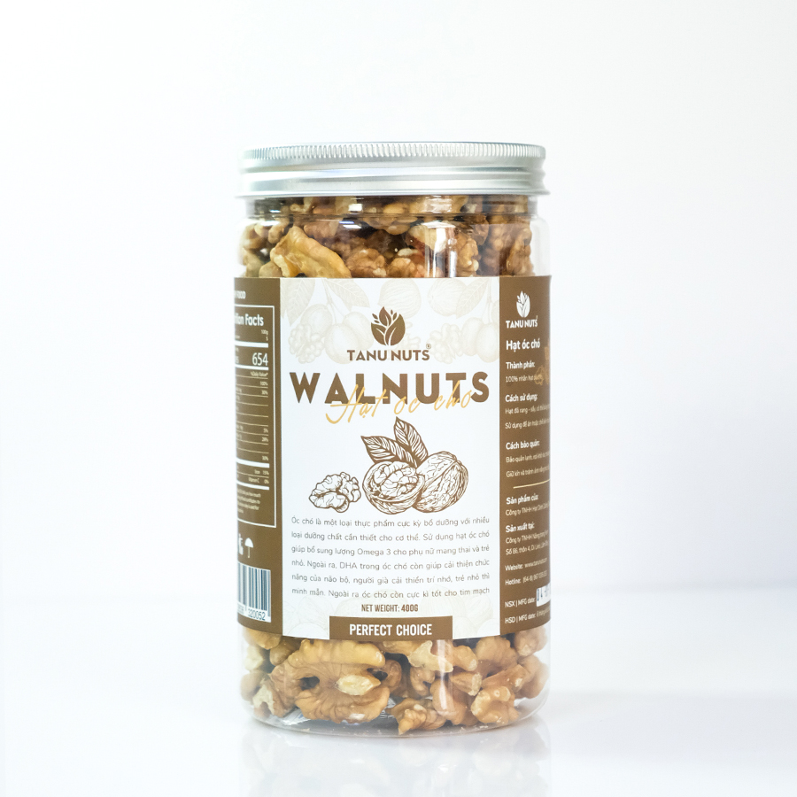 Nhân hạt óc chó vàng TANU NUTS óc chó tách vỏ Chile hạt dinh dưỡng tốt cho bà bầu bé