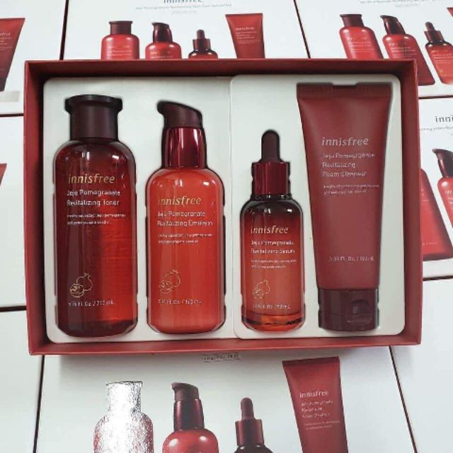 Bộ Innishfree – hàng Auth sét dưỡng da trẻ hóa Innisfree đỏ lựu cam kết hàng đúng mô tả chất lượng đảm bảo an toàn đến sức khỏe người sử dụng đa dạng mẫu mã màu sắc kích cỡ