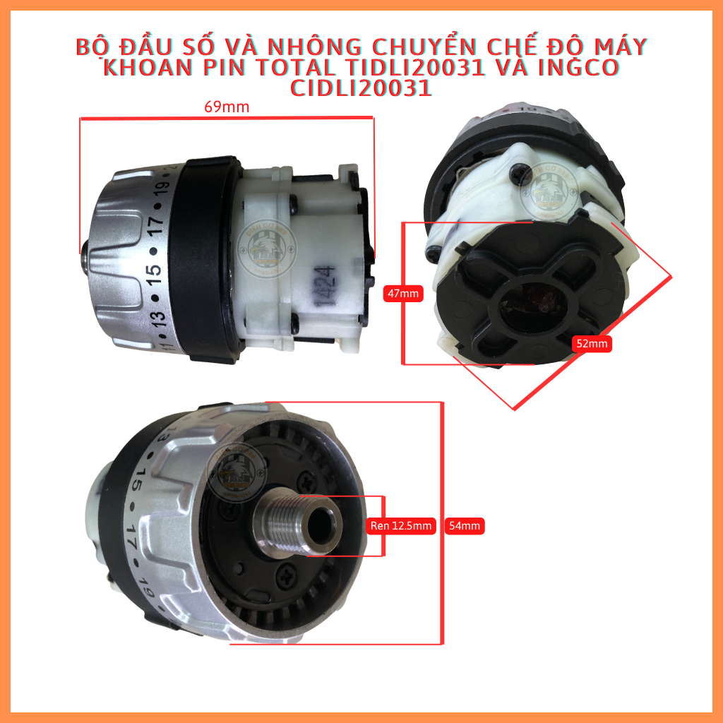 Máy khoan búa dùng pin 20V Ingco CIDLI20031 - Dụng cụ điện chuyên nghiệp