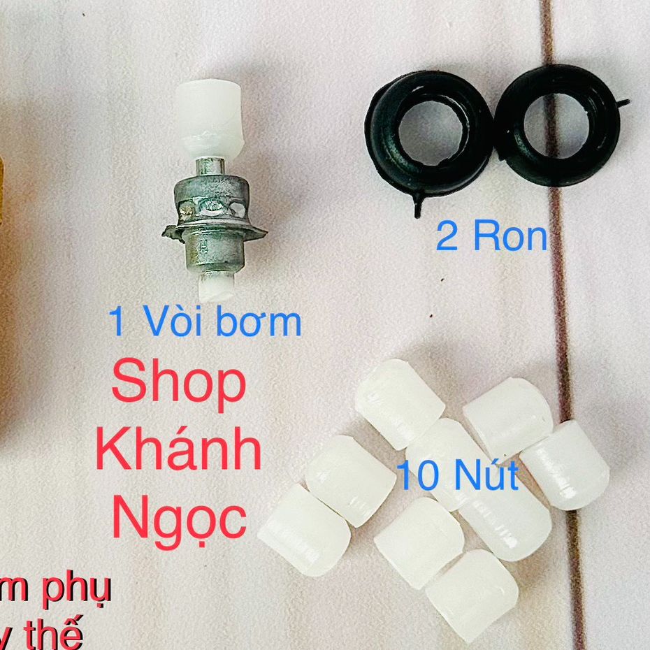 Chiết gas mini - Sạc gas mini - Ngòi ti sạc bình ga mini + Tặng 10 nút nhựa kèm 2 Ron - Chất liệu ĐỒ